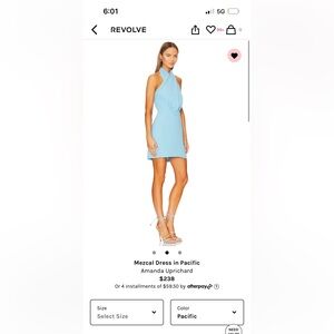 Mezcal Dress in Pacific Amanda Uprichard Dress